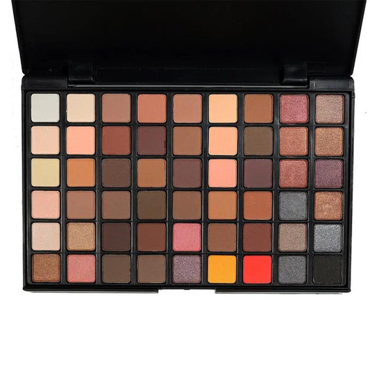 Portable Professional 54 Color Eyeshadow Palette for Makeup Natural Shimmer and Matte Finishes by null