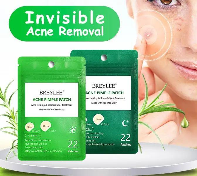 Tea Tree Acne Patch Ultra Thin Transparent Hydrocolloid Absorbs Secretions Fades Acne Marks by null