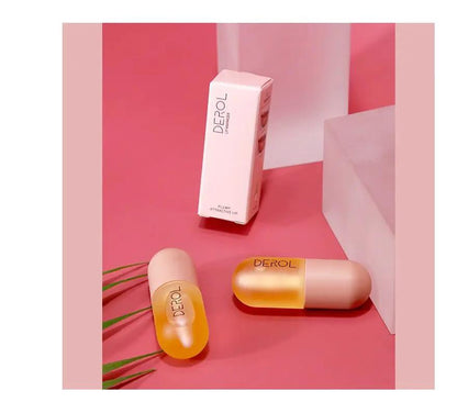 Day Night Instant Volume Lip Plumper Oil Clear Lasting Moisture Nourishing Repairing Lip Fine Line Care Beauty Cosmetic by null