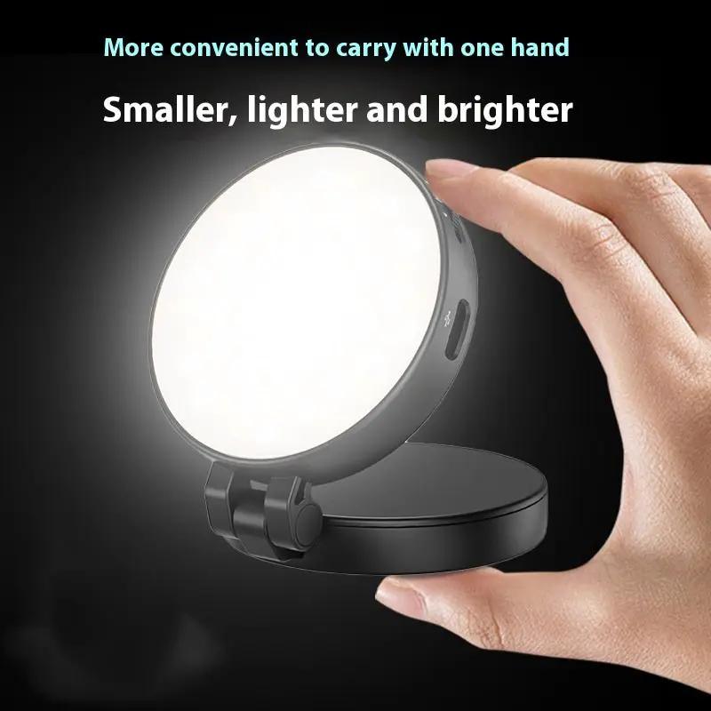 MagSafe Magnetic Fill Light For Mobile Phones Fashion Personalized Triple Color Temperature Magnetic Disc USB Type C by null