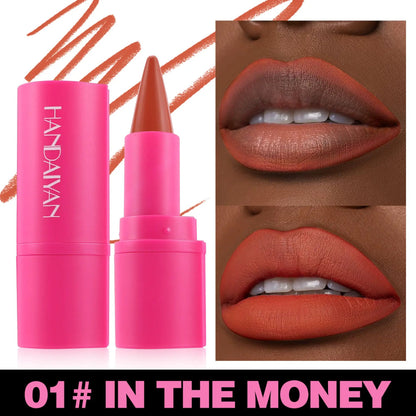 Matte Lipstick And Lip Liner 2 In 1 Duo Set With 8 Shade Collection For Long Lasting Defined Lips by null