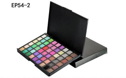 Portable Professional 54 Color Eyeshadow Palette for Makeup Natural Shimmer and Matte Finishes by null