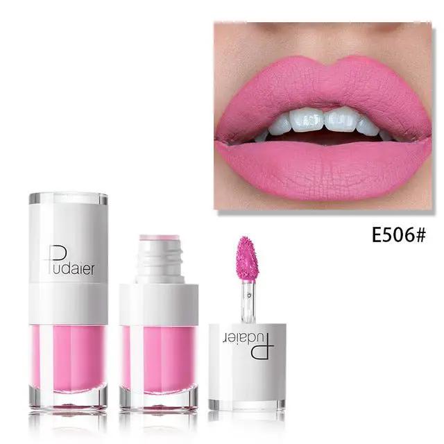 Long Lasting Matte Lipstick Set 16 Colors In White Bottle Waterproof Moisturizing Lipcolor by null