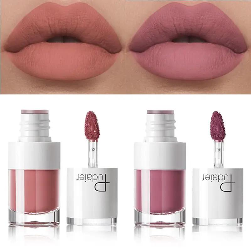 Long Lasting Matte Lipstick Set 16 Colors In White Bottle Waterproof Moisturizing Lipcolor by null