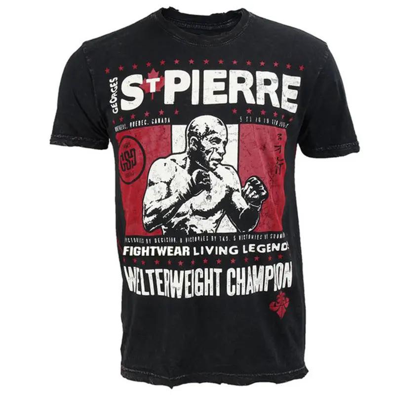 Fighting Boxing Training Clothing Muay Thai Men's T-shirt Summer Breathable And Loose by Zeny Home & Beauty