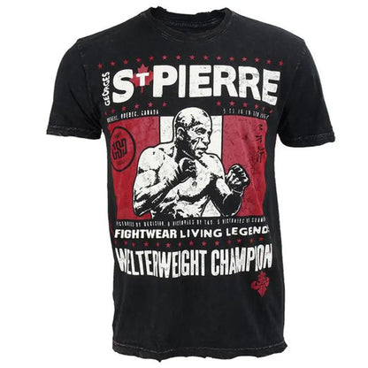 Fighting Boxing Training Clothing Muay Thai Men's T-shirt Summer Breathable And Loose by Zeny Home & Beauty
