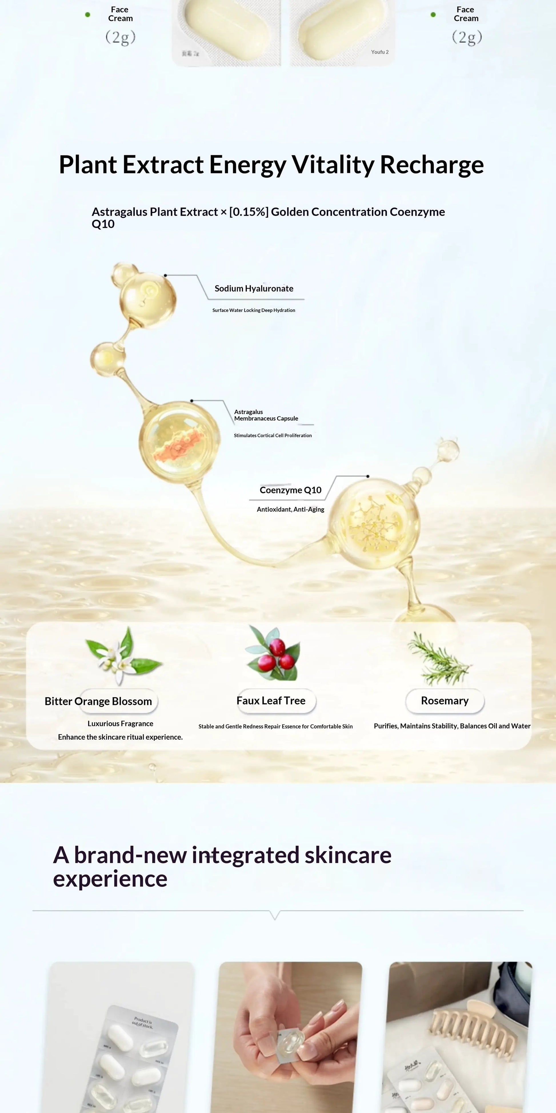 Authentic Travel Size Skincare Samples Set For On The Go Hydration With Disposable Water Emulsion by null