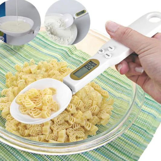 Digital Kitchen Scale with Measuring Spoon for Coffee, Tea, Sugar - Cooking and Baking Tool by null
