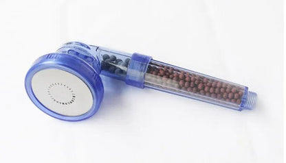 Pressurized Negative Ion Shower Head With Three Mode Water Outlet And Massage Spray by null