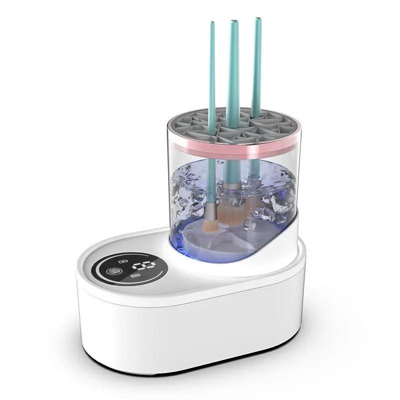 Rechargeable Electric Makeup Brush Cleaner Stand With Fast Spin Drying For Deep Cleaning by null