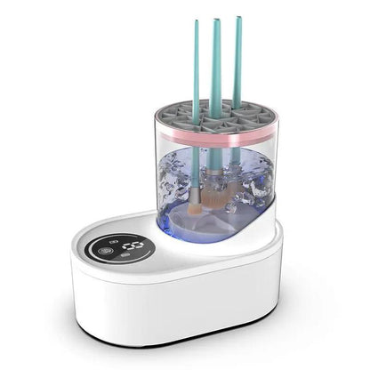 Rechargeable Electric Makeup Brush Cleaner Stand With Fast Spin Drying For Deep Cleaning by null