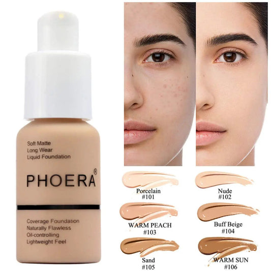 Oil Control Natural Color Matte Concealer Foundation Cream For Flawless Smoothing And Hydrating Long Lasting Coverage by null