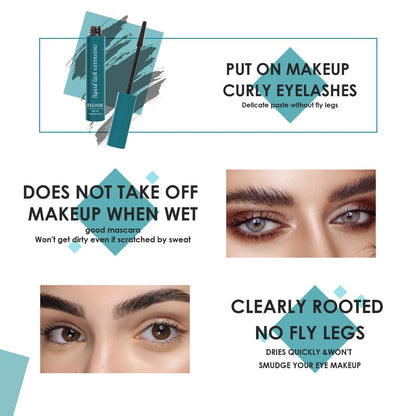 Dense Curling Mascara Smear Proof Black Long Lasting Lash Definition For Everyday Use by null