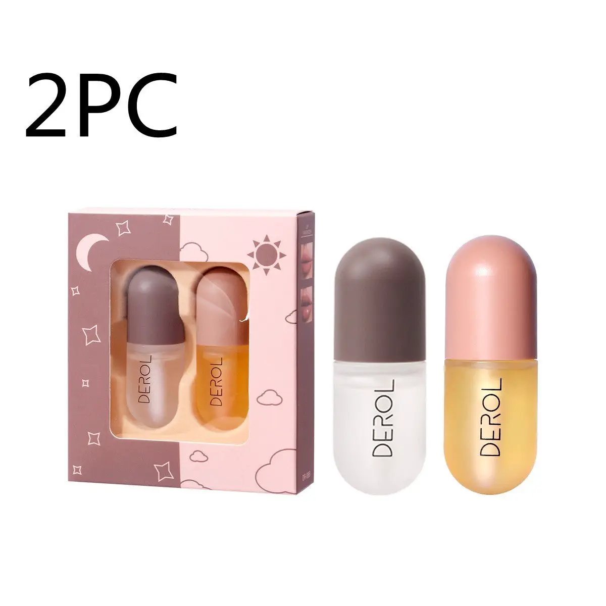 Day Night Instant Volume Lip Plumper Oil Clear Lasting Moisture Nourishing Repairing Lip Fine Line Care Beauty Cosmetic by null