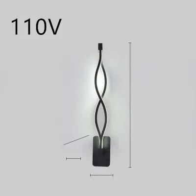 Nordic LED Wall Lamp for Bedroom and Bedside Minimalist Design Modern Energy Efficient Lighting Fixture by null