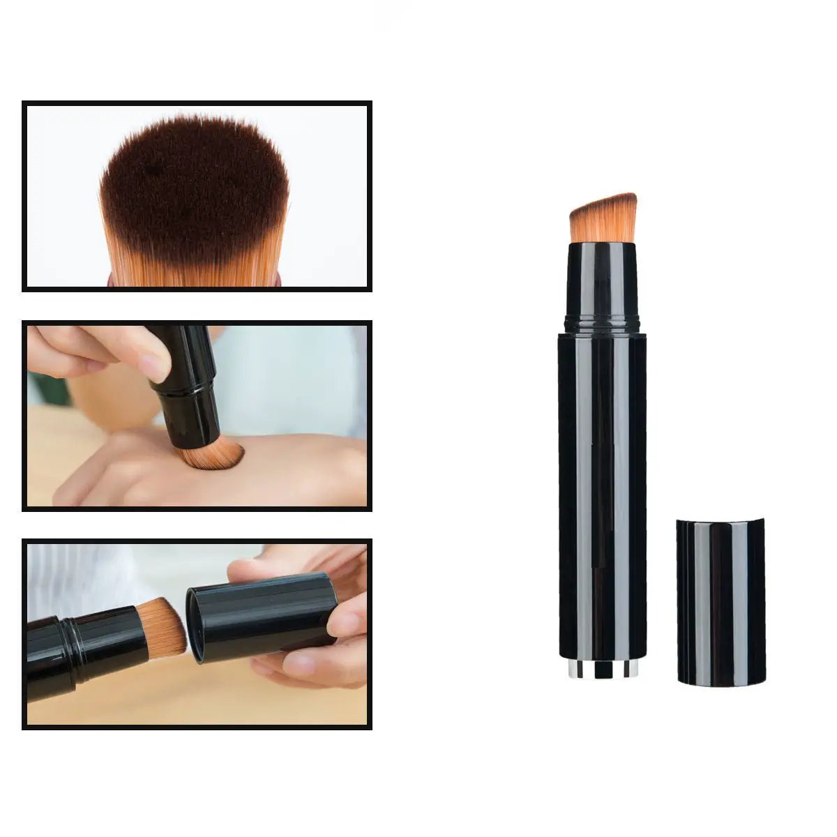 Portable Auto Makeup Brush for On-the-Go Foundation by null