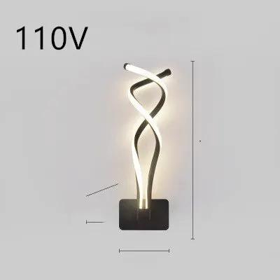 Nordic LED Wall Lamp for Bedroom and Bedside Minimalist Design Modern Energy Efficient Lighting Fixture by null
