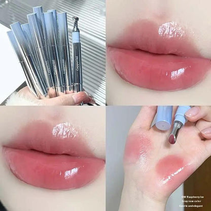 Reflective Lip Gloss And Shimmer Lipstick Set With Mirror Water Light Finish For Brilliant Lip Shine And Fuller Look by null