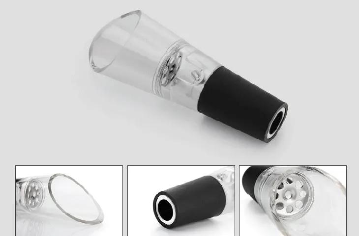 Aluminum Pneumatic Bottle Opener Set Four Piece Premium Wine Opener Kit with Aluminum Tube by null