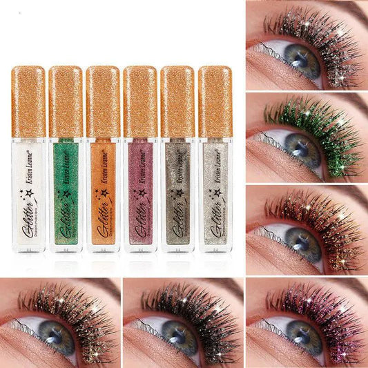 Glistening Cracked Gem Tone Diamond Color Mascara With Shiny Sparkle Finish For Bold Eyes by null