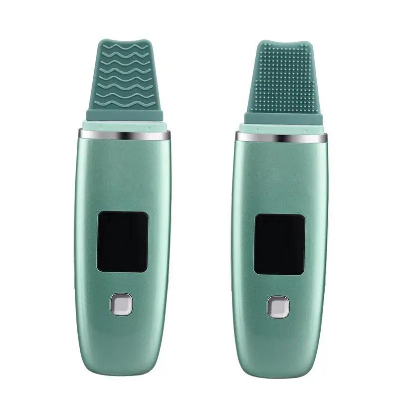 Ultrasonic Vibration Blackhead Remover Deep Cleansing Face Scrubber Pore Cleaner Lifting EMS Microcurrent Led Peeling by null