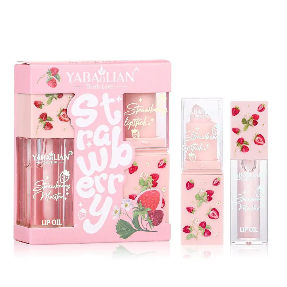 Two In One Lipstick And Gloss Moisturizing Exfoliating Anti Cracking Lip Care With Vibrant Color by null