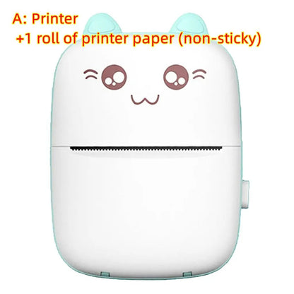 Mini Printer Portable Mini Bluetooth WiFi New Wrong Printer Mobile Phone Photo Title Note Hot Print Pocket Student Error Label Printer by Zeny Home & Beauty