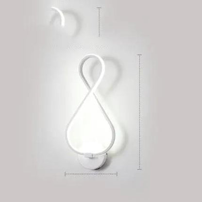Nordic LED Wall Lamp for Bedroom and Bedside Minimalist Design Modern Energy Efficient Lighting Fixture by null