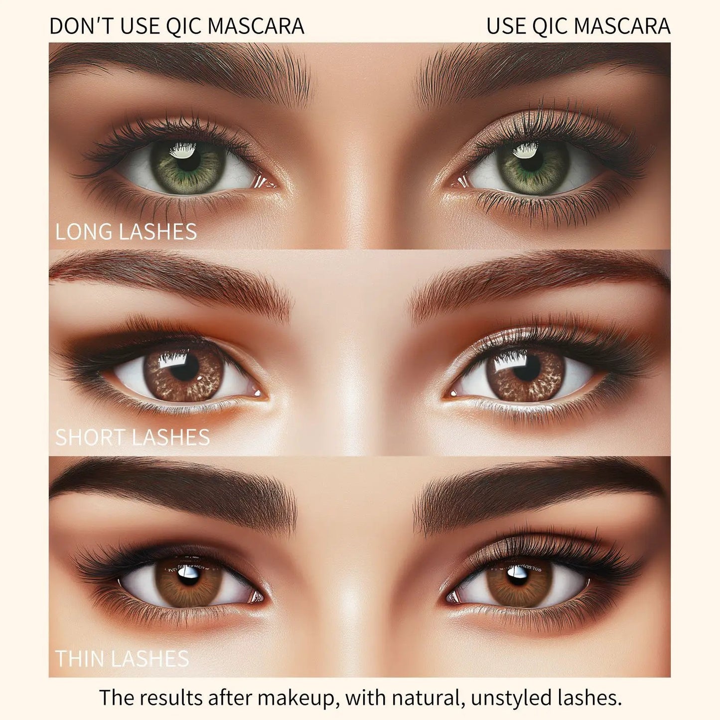 Waterproof Mascara for High Impact Makeup, Non-Smudge Formula by null