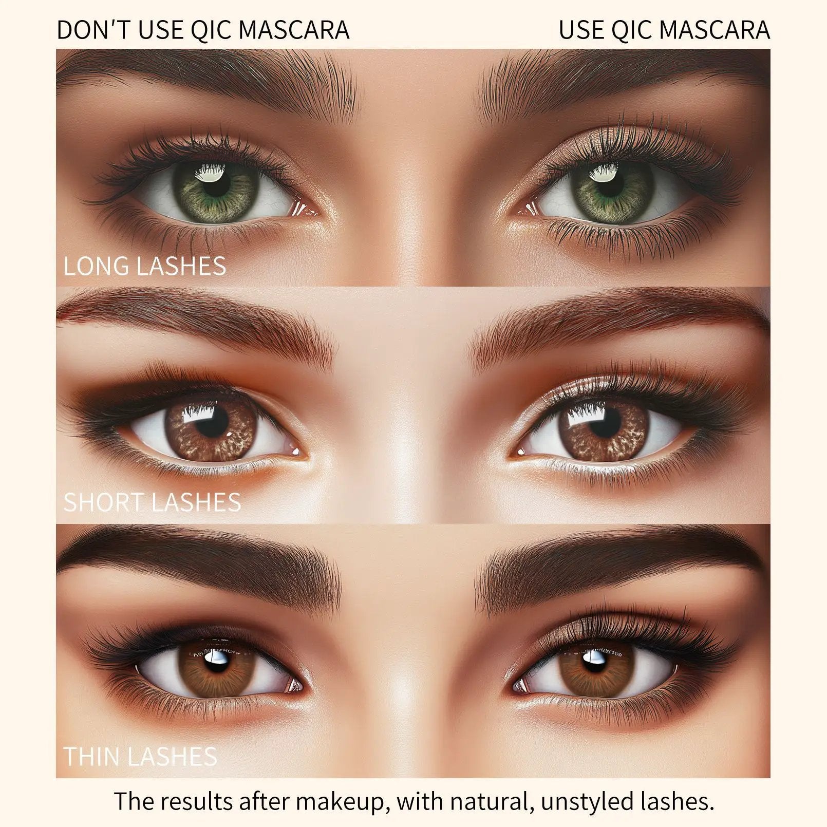 Waterproof Mascara for High Impact Makeup, Non-Smudge Formula by null