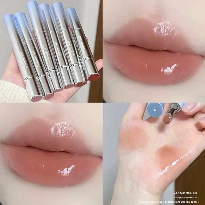 Reflective Lip Gloss And Shimmer Lipstick Set With Mirror Water Light Finish For Brilliant Lip Shine And Fuller Look by null