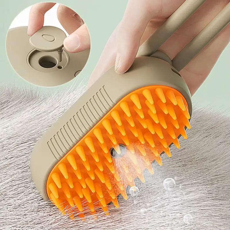 Cat Steam Brush Steamy Dog Brush 3 In 1 Electric Spray Cat Hair Brushes For Massage Pet Grooming Comb Hair Removal Combs Pet Products by null