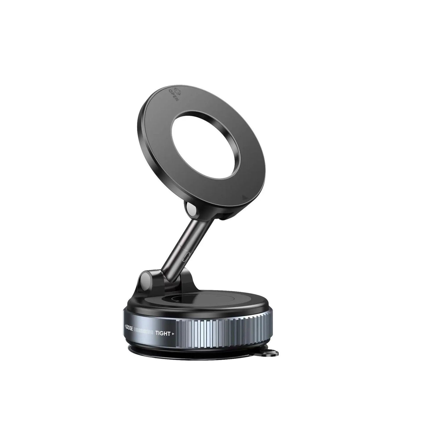Vacuum Rotary Magnetic Car Phone Holder 360 Degree Rotation With Strong Suction Cup Zinc Aluminum ABS by null