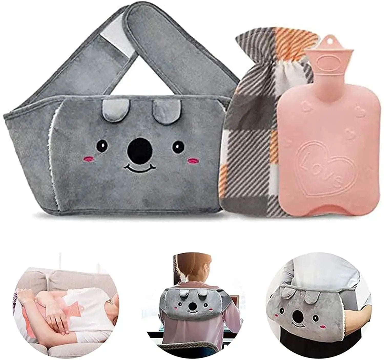 Hot Water Bottle Belt Three-piece Set by Zeny Home & Beauty
