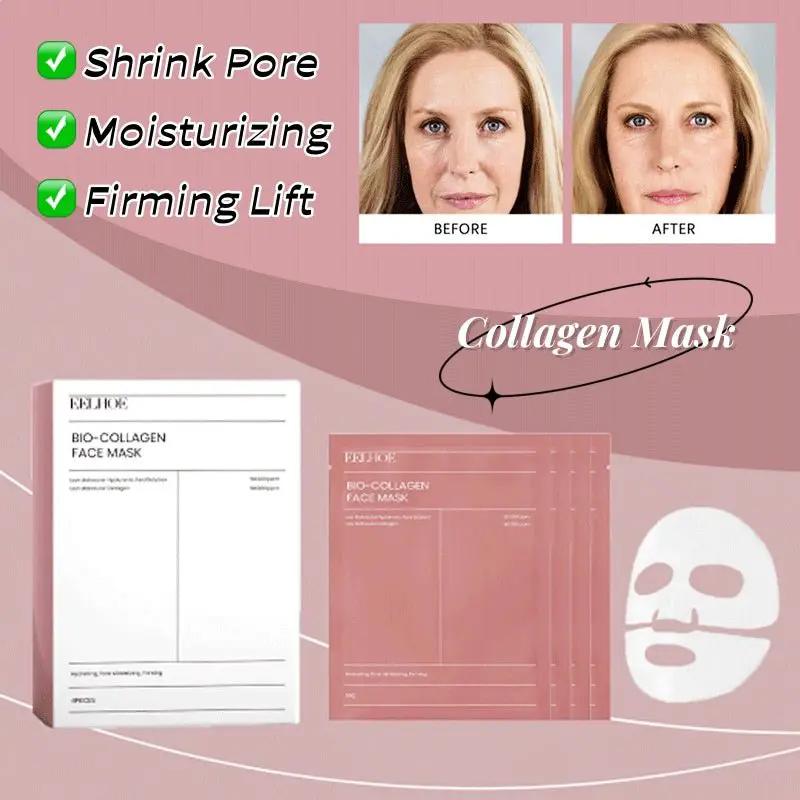 Collagen Face Mask For Shrink Pores Deep Hydration Moisturizing Brightening And Firming Skin Care Moisturizer by null