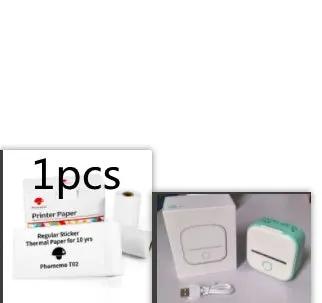 Portable Mini Thermal Label Printer Home Photo Printer Student Wrong Question Printer Bluetooth-compatible Mini Label Printer Price Tag by null