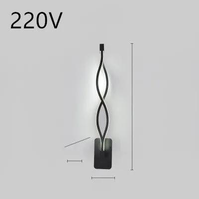 Nordic LED Wall Lamp for Bedroom and Bedside Minimalist Design Modern Energy Efficient Lighting Fixture by null