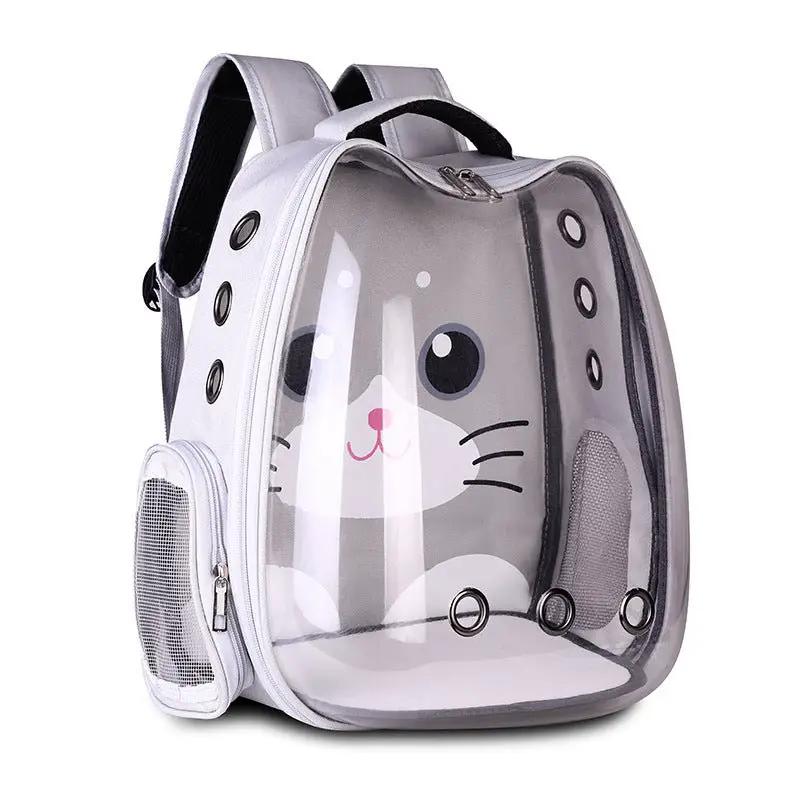 Pet Supplies Pet Backpack Convenient Pet Space Bag Breathable Shoulder Cat Bag Dog Bag by null