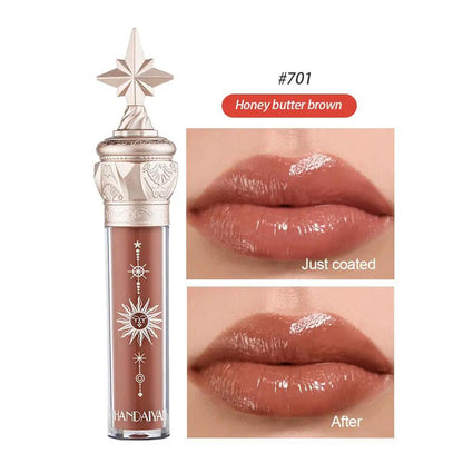 Moisturizing Lip Gloss With Mirror Finish In 8 Colors Waterproof Long Wearing Lip Lacquer by null