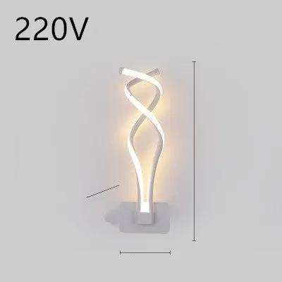 Nordic LED Wall Lamp for Bedroom and Bedside Minimalist Design Modern Energy Efficient Lighting Fixture by null