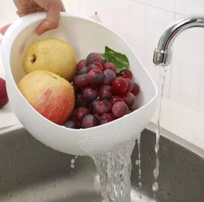 Multi Purpose Kitchen Rice Washer With Dense Holes For Efficient Washing And Draining by null