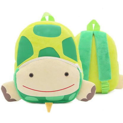 Kindergarten Kids Small School Bag Animal Backpack Cartoon Cute Cloth Bag With Zipper Pocket by null