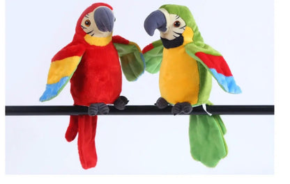 electric talking parrot plush Toy by null