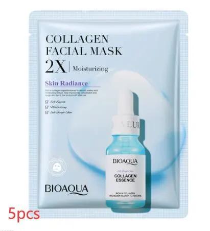 Collagen Face Mask With Hyaluronic Acid Moisturizing Firming Sheet Mask For All Skin Types Care by null