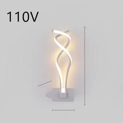 Nordic LED Wall Lamp for Bedroom and Bedside Minimalist Design Modern Energy Efficient Lighting Fixture by null