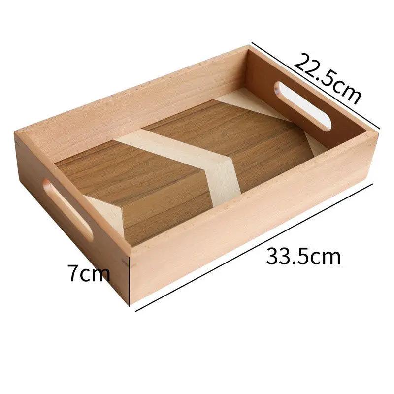 Natural Wood Cake Tray Set With Three Size Options A B C 30x34x4 cm 33.5x22x3 cm 22.5x33.5x7 cm by null