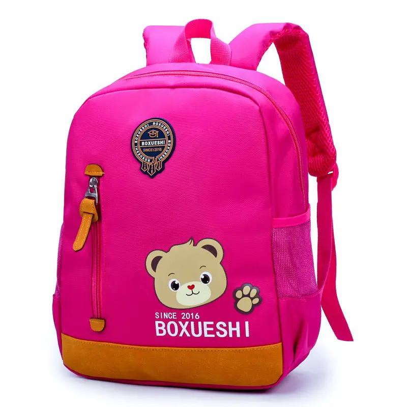Cartoon Bear School Backpack For Kids Nursery Preschool Travel Bag Cute Portable Daypack For Daily Use by null