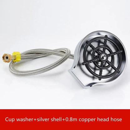 Bar Counter Cup Washer Sink High-pressure Spray Automatic Faucet Coffee Pitcher Wash Cup Tool Kitchen by null