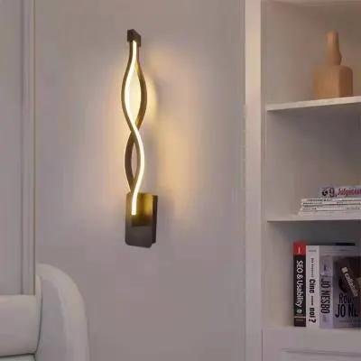 Nordic LED Wall Lamp for Bedroom and Bedside Minimalist Design Modern Energy Efficient Lighting Fixture by null