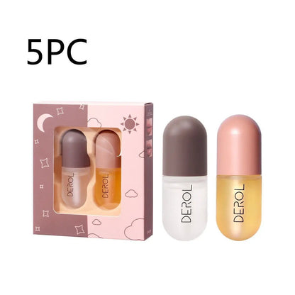 Day Night Instant Volume Lip Plumper Oil Clear Lasting Moisture Nourishing Repairing Lip Fine Line Care Beauty Cosmetic by null